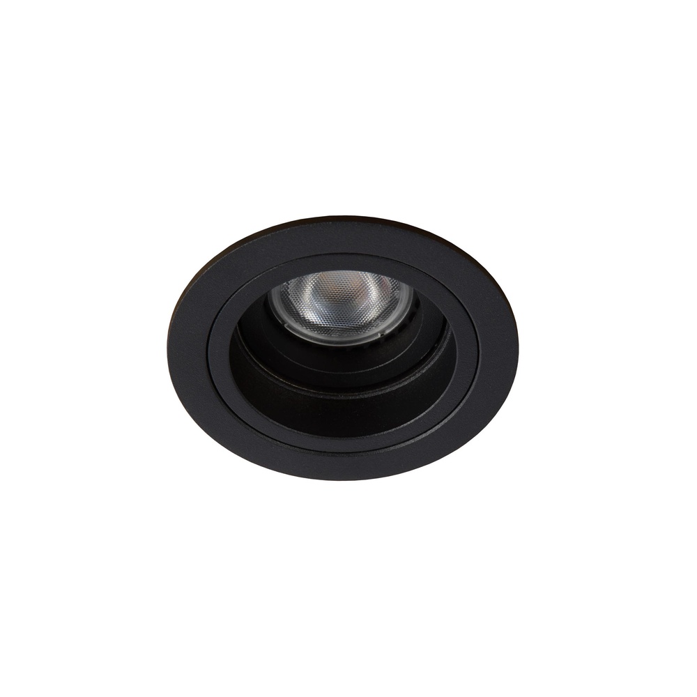 Lucide Ronde inbouwspotEmbed zwart - 22958/01/30